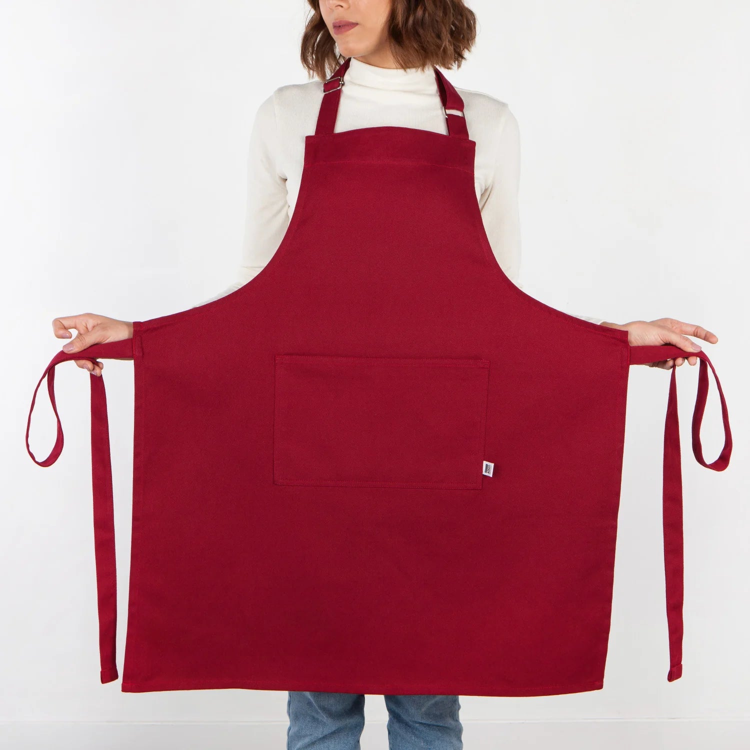 Classic Cotton Apron – Red