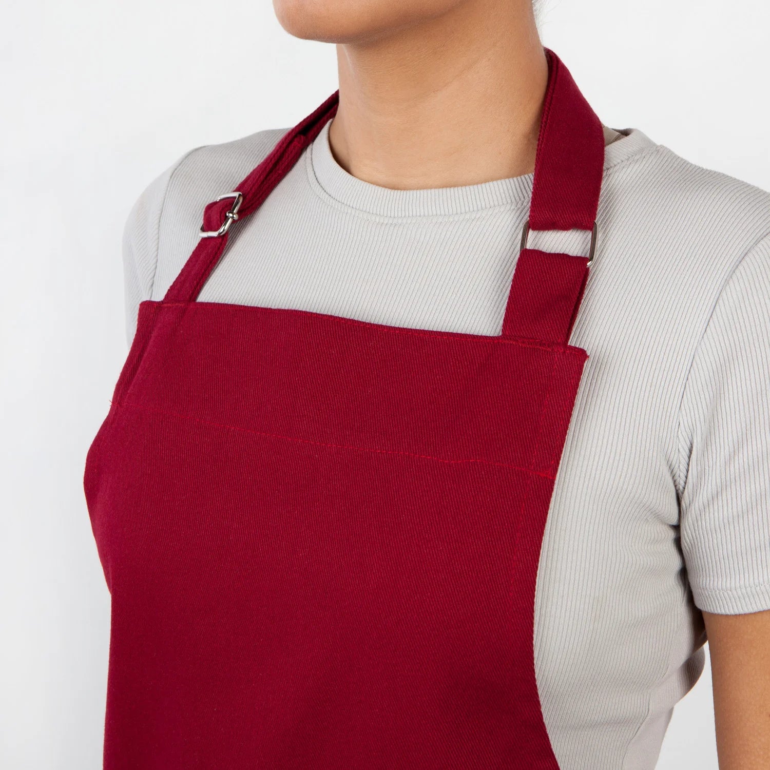 Classic Cotton Apron – Red