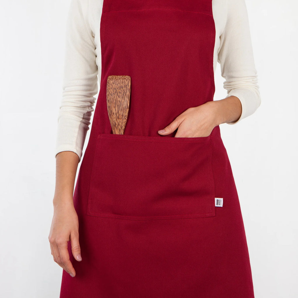 Classic Cotton Apron – Red