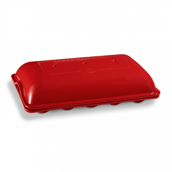 Ceramic Baguette Baking Dish with Lid – 39 × 23 cm