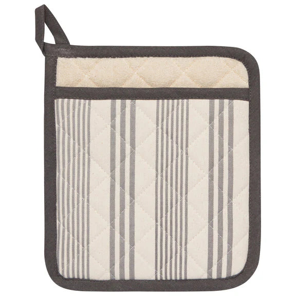 Pot Holder - Superior - Pencil Stripe Gray